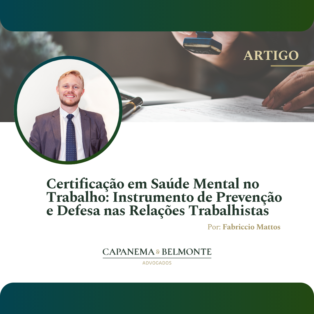 Certificação em Saúde Mental no Trabalho: Instrumento de Prevenção e Defesa nas Relações Trabalhistas